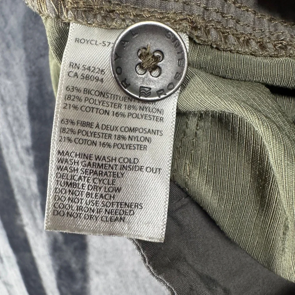 Royal Robbins Shorts Mens 38 Green Hiking Outdoor Cargo Utility 8 Inch Inseam
